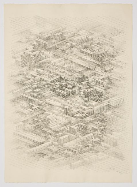 Thomas Bayrle – "Stadt-City-Toshi" – 6 Lithografien (1977)