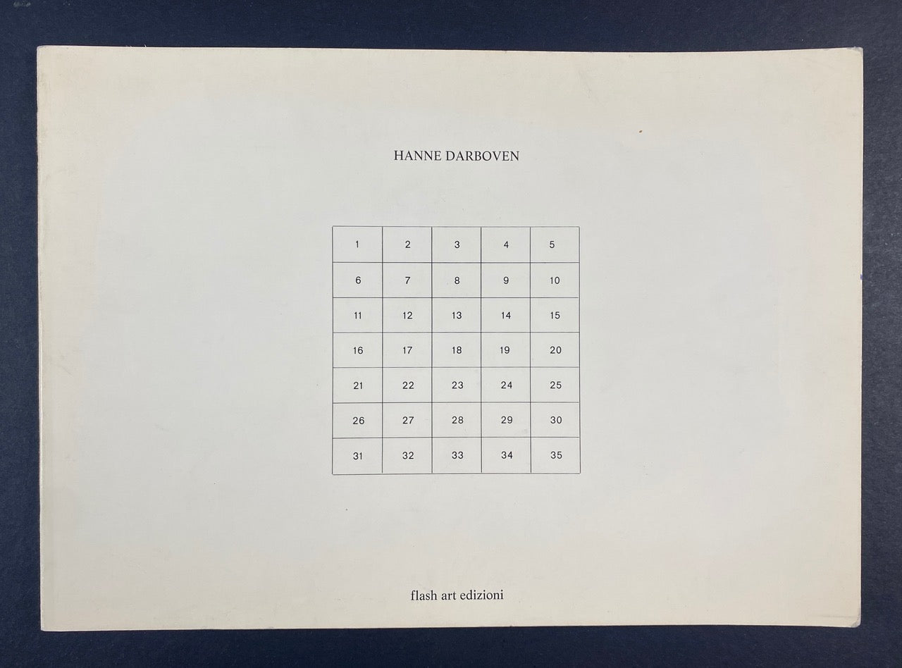 Hanne Darboven: Infomation 1973, First Edition – Softcover – Limited Edition