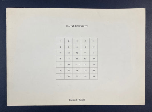 Hanne Darboven: Infomation 1973, First Edition – Softcover – Limited Edition