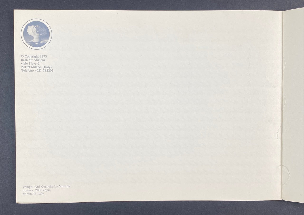 Hanne Darboven: Infomation 1973, First Edition – Softcover – Limited Edition