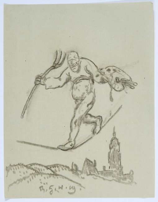 Rudolf Gudden (1863-1935) – Konvolut von 8 Zeichnungen/Skizzen (1918-1927)