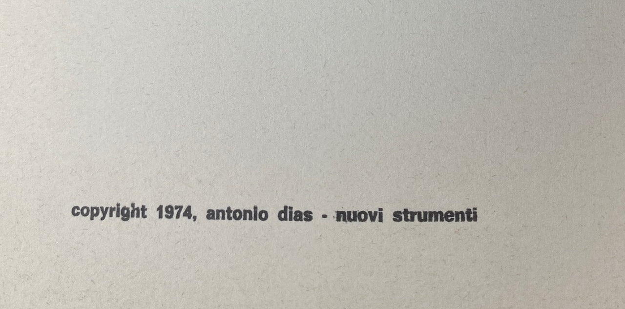 Antonio Dias – "Some artists do some not" (1974)