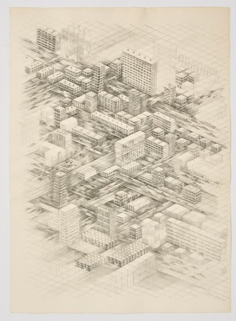 Thomas Bayrle – "Stadt-City-Toshi" – 6 Lithografien (1977)