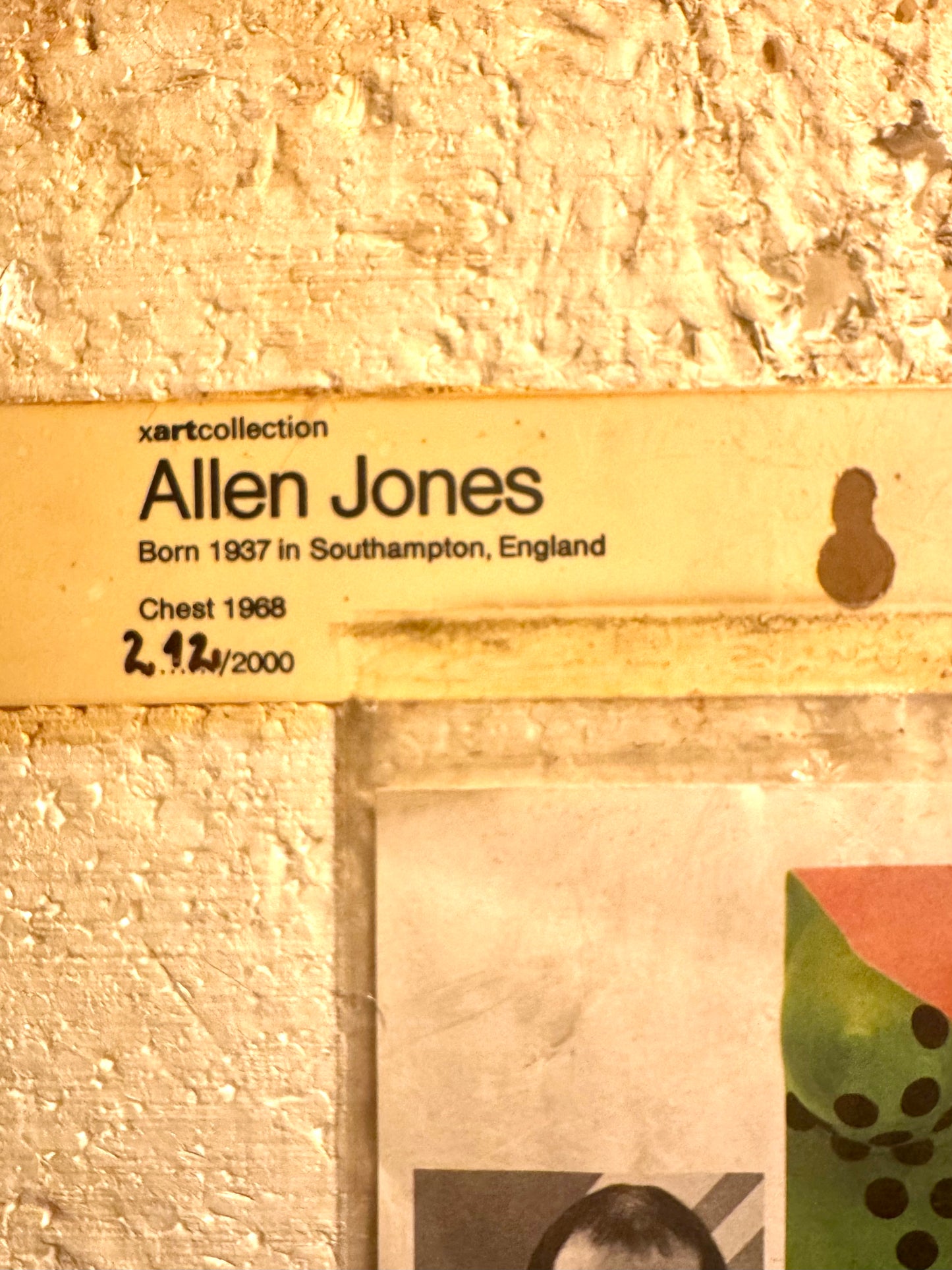 Allen Jones – "Chest" (1968) – Multiple 212/2000