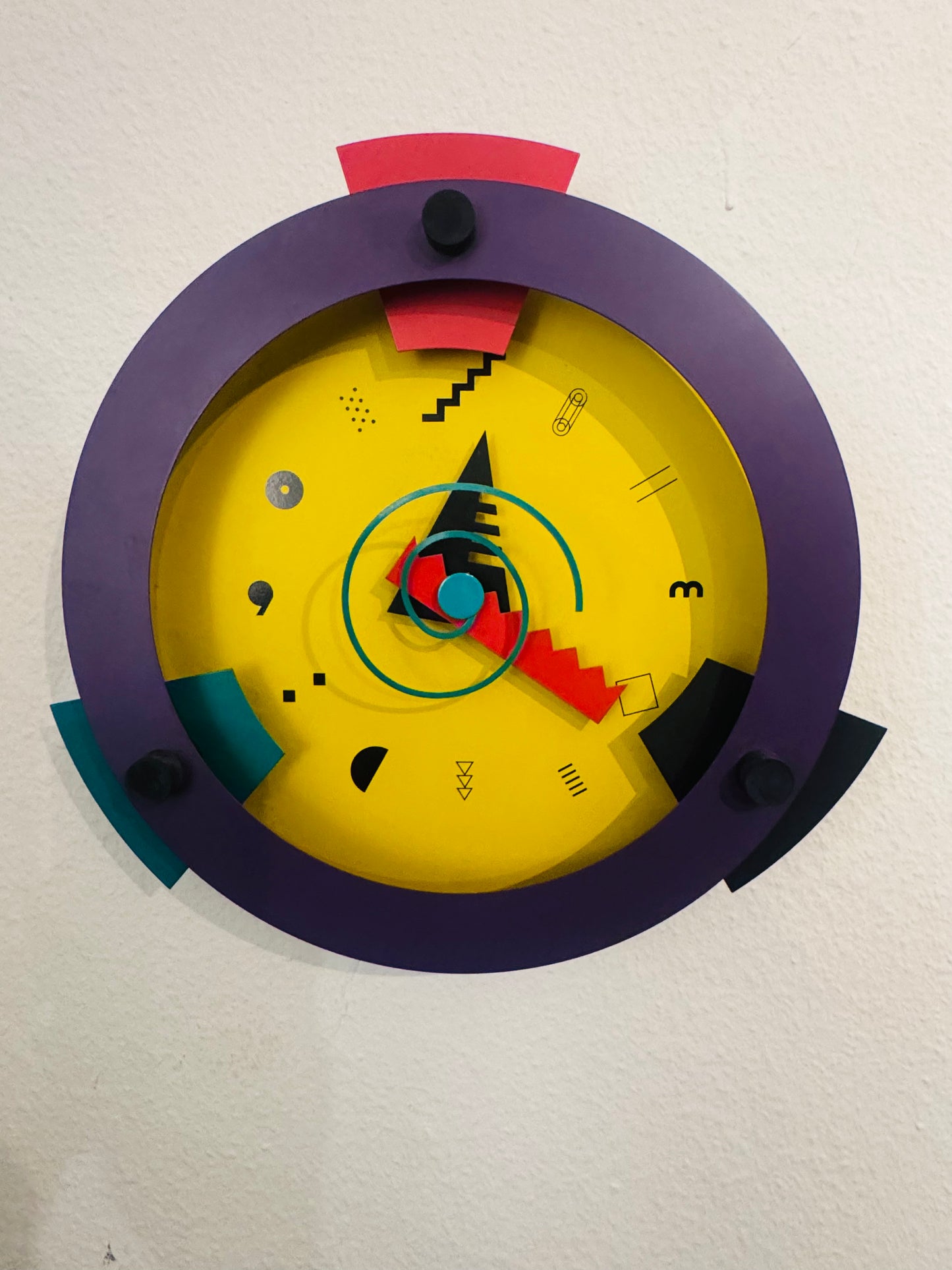 Wanduhr „Paradise" von Shohei Mihara für Memphis Milano (1980er)