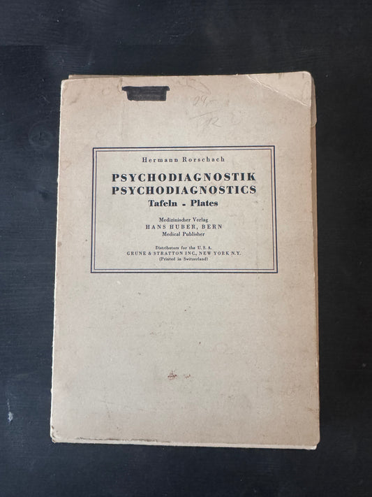 Hermann Rorschach – Psychodiagnostik Tafeln (1948) – Originalausgabe