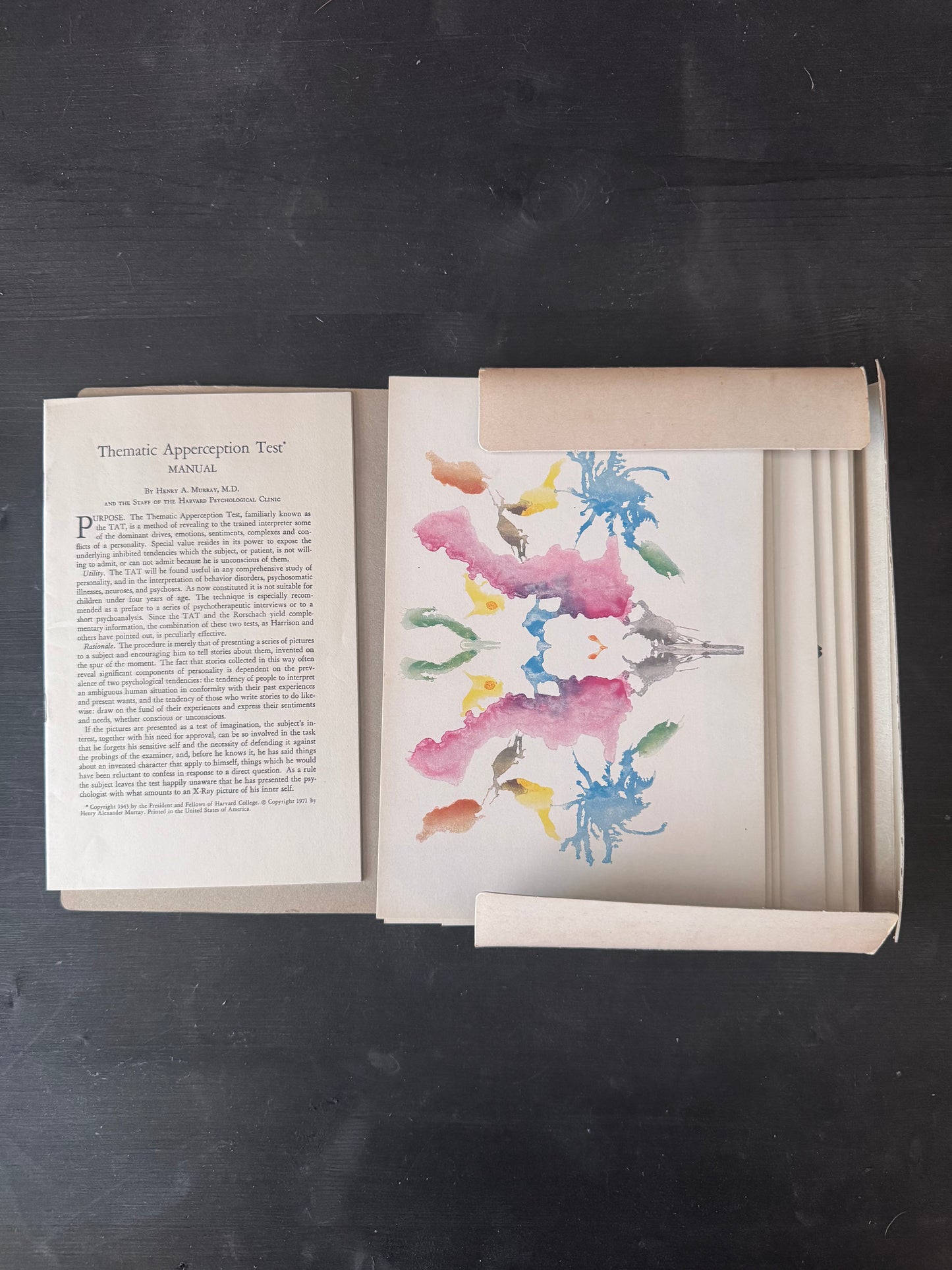 Hermann Rorschach – Psychodiagnostik Tafeln (1948) – Originalausgabe