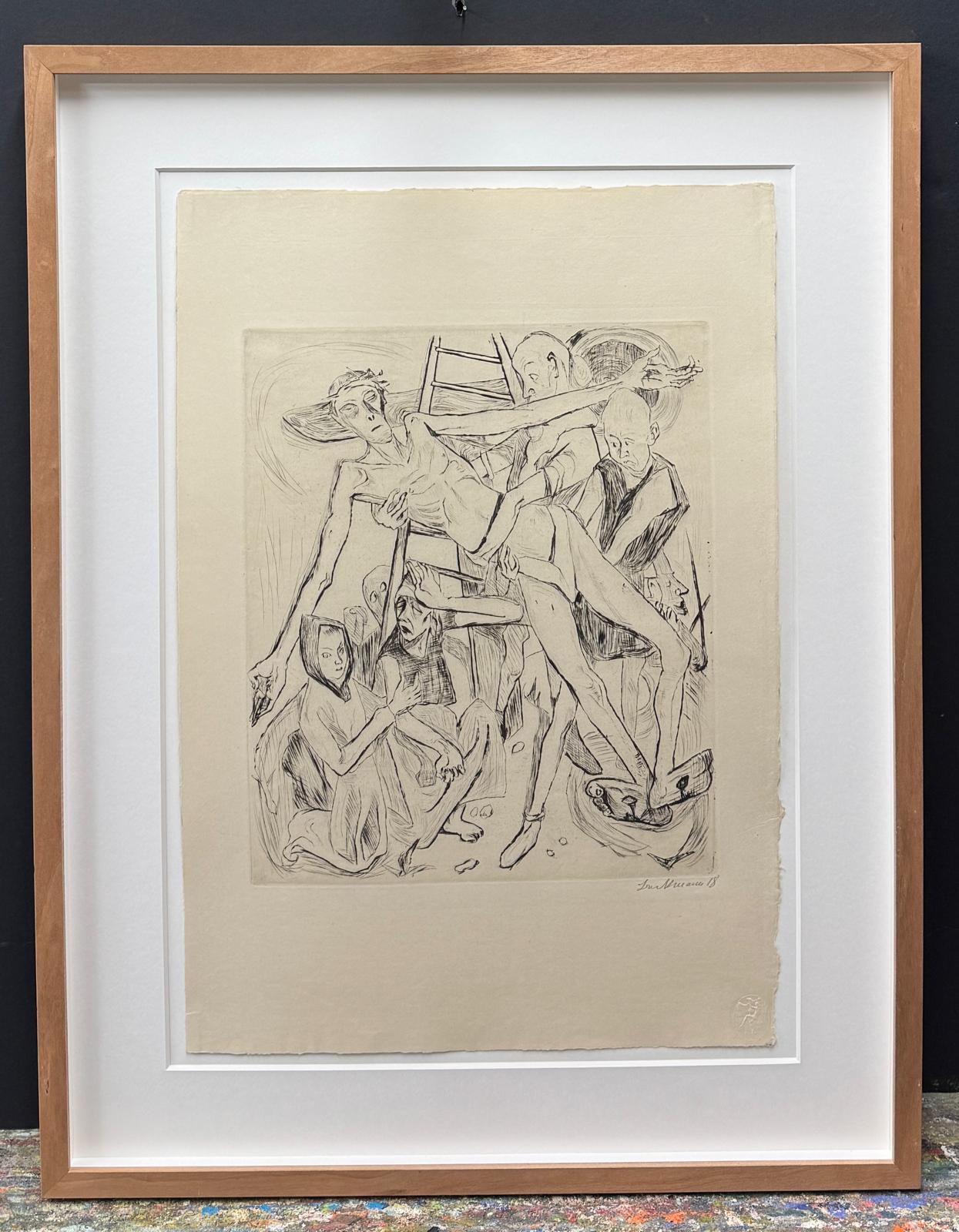 Radierung Max Beckmann 1884 Leipzig - 1950 New York City