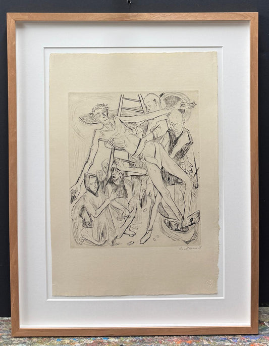 Radierung Max Beckmann 1884 Leipzig - 1950 New York City