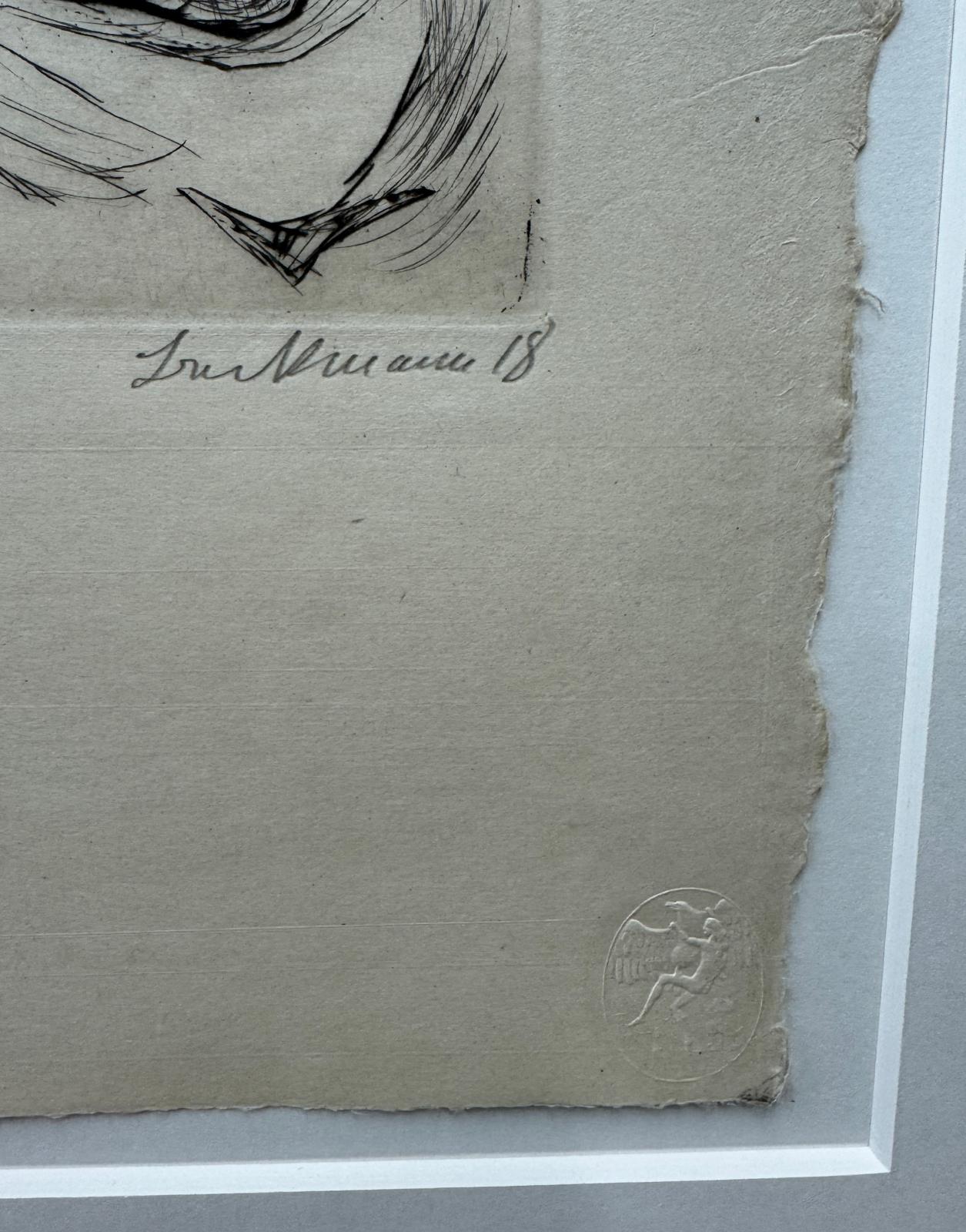Radierung Max Beckmann 1884 Leipzig - 1950 New York City
