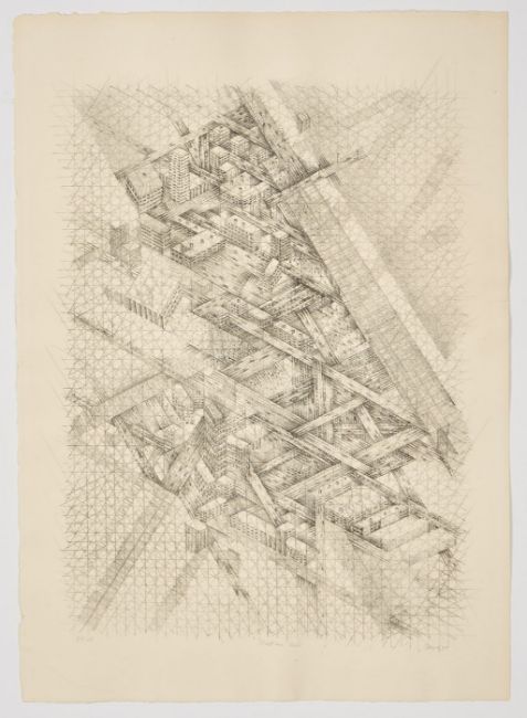 Thomas Bayrle – "Stadt-City-Toshi" – 6 Lithografien (1977)