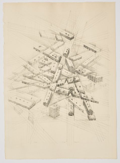 Thomas Bayrle – "Stadt-City-Toshi" – 6 Lithografien (1977)